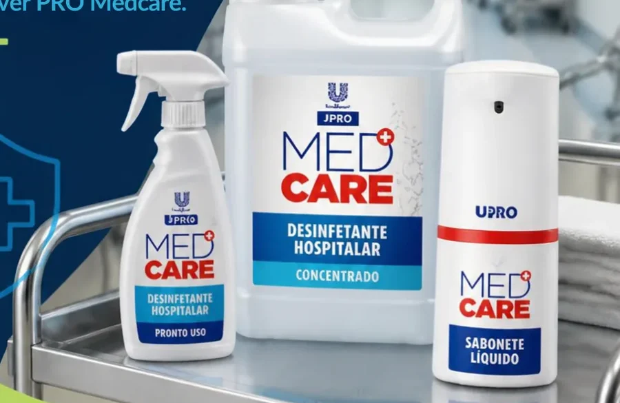 Produtos Unilever PRO Medcare em carrinho hospitalar